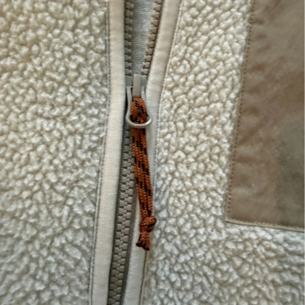 Howler Brothers Chisos Fleece Jacket - Cream and Tan Sz xl - Picture 6 of 9
